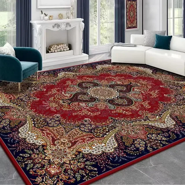 Vintage Persian Rug Living Room Decoration Carpet Office Large Area Carpets Home Decor Floor Mat European Style Rugs for Bedroom