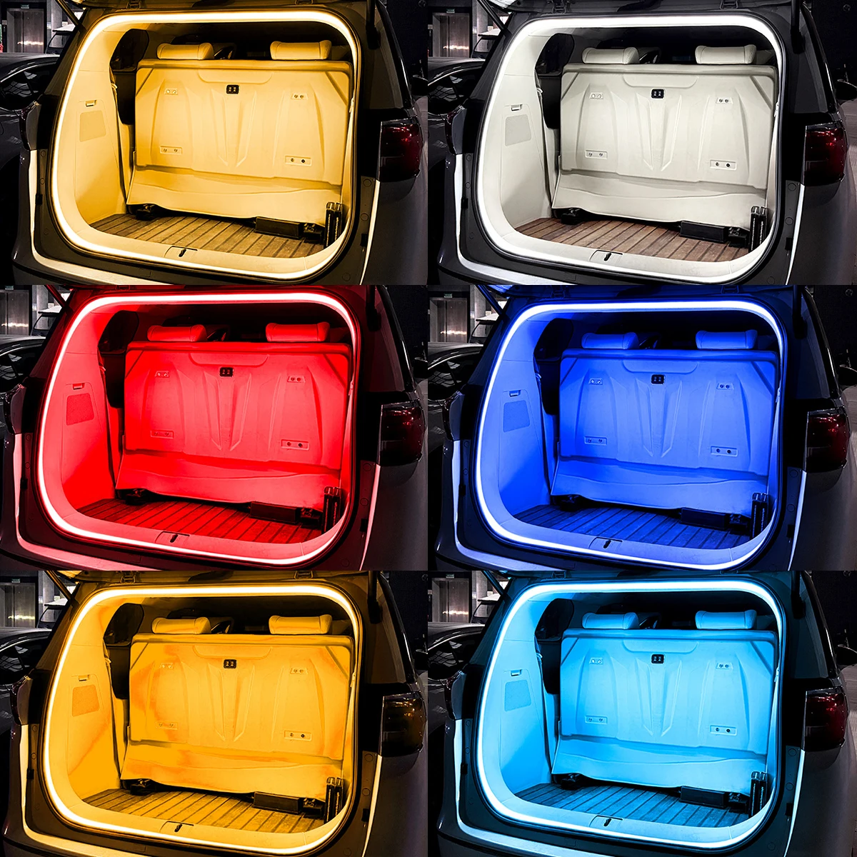 5M 12V Car Rear Trunk Brighten LED Strip Modified Lighting for Waterproof Flexible Luggage Light Universal connector Plug & Play