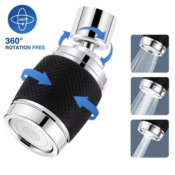 360-Degree Swivel Splash-Proof Faucet Aerator Splash Filter Faucet Extender Three-speed Adjustable Universal Hot and Cold Nozzle