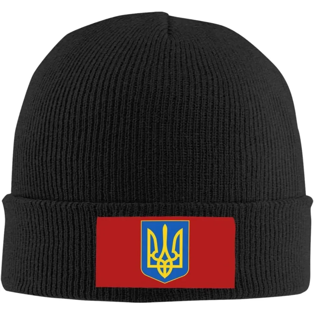 Lesser Coat of Arms   Knitted Hat  Wool Cap - Velvet Patch Section,St and Skin-Friendly, Lightweight  Warm.