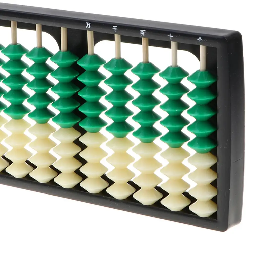 Plastic Chinese Abacus, Kinderrekenmachine Wiskunde Educatief Speelgoed, 11 Kolom, 9 Kralen