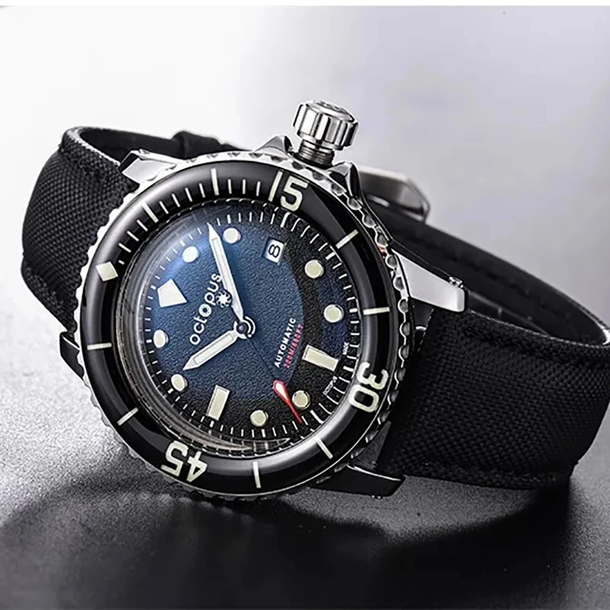 2024 Octopus Kraken OCT-001 Luxury Men's Automatic Mechanical watch NH35 Canvas Stainless Steel Waterproof Luminous reloj hombre