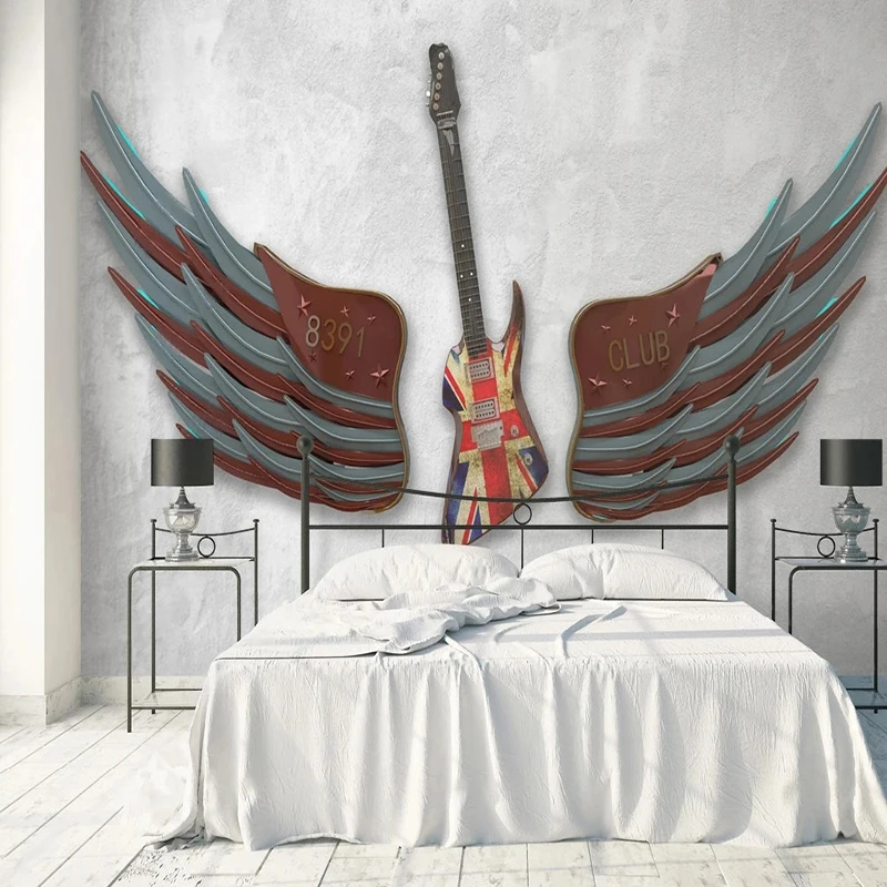 

Stylish 3D Embossed Feathered Wings Wallpaper 3D Wall Painting Living Room Bedroom TV Sofa Art Wall Papers Home Decor Fresco