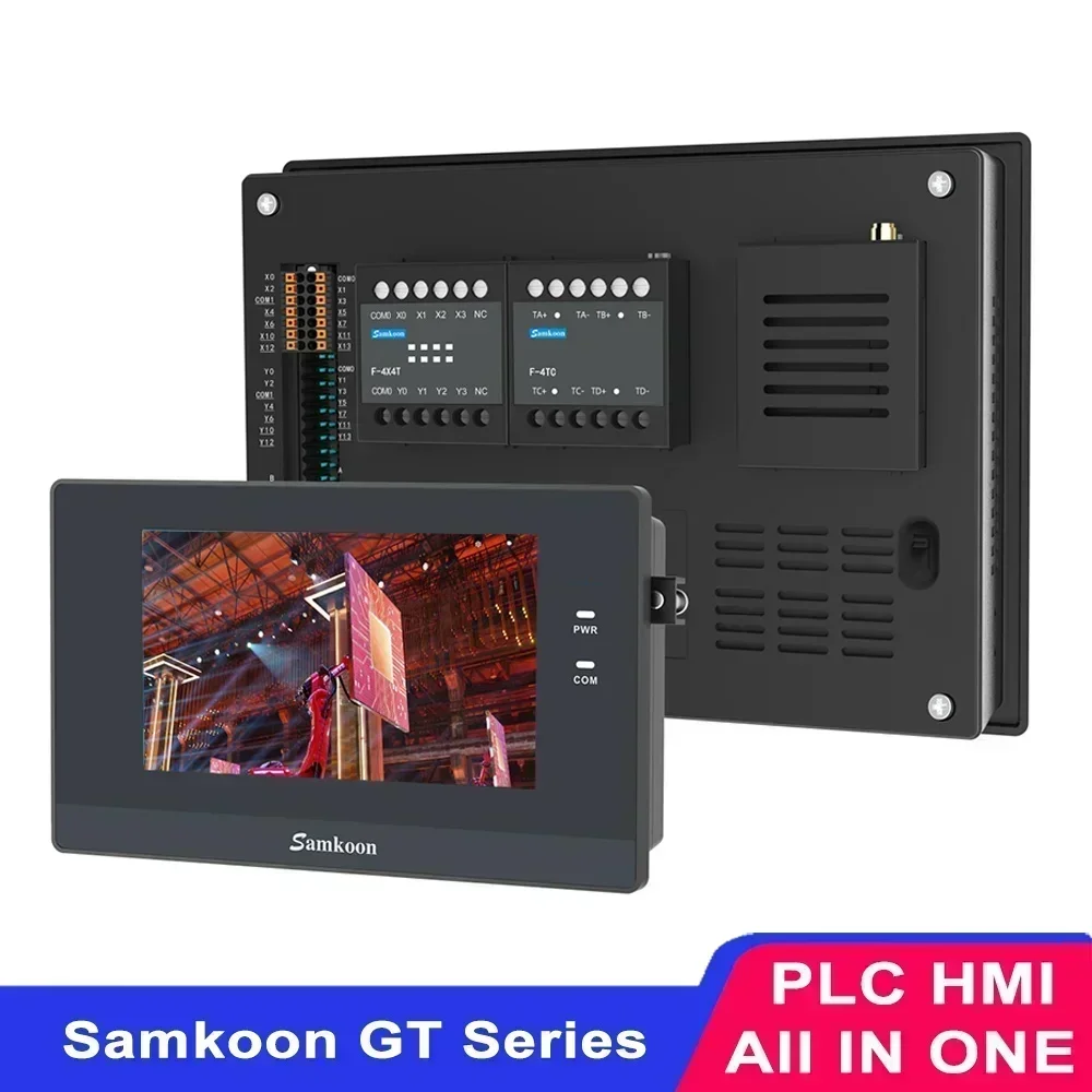 Samkoon 4.3 Inch 7 Inch HMI PLC ALL in One GT 043 16MT GT 070 32 MT 8PT G GT-043-16MT GT-070-32MT-8PT-G GT-070-32MT-8TC