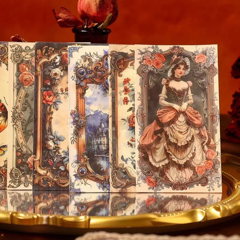 30 ชิ้นสไตล์บาร็อค Collage Pads โน้ตบุ๊คการเขียนแผ่นสมุดภาพตัด 159*84 มม.วัสดุกระดาษ Bach conjecture Retro
