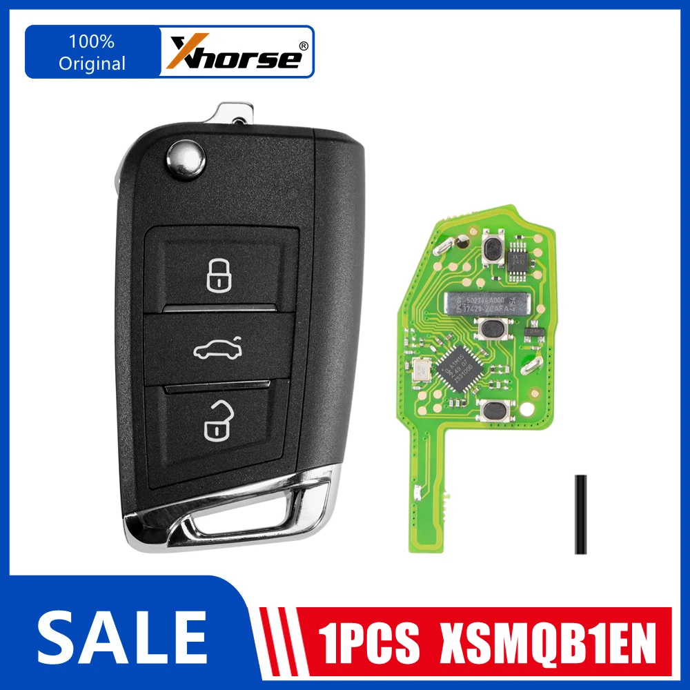 1PCS Xhorse XSMQB1EN MQB Smarty Remote Key 3 Buttons English Version used with VVDI2 VVDI Programmer