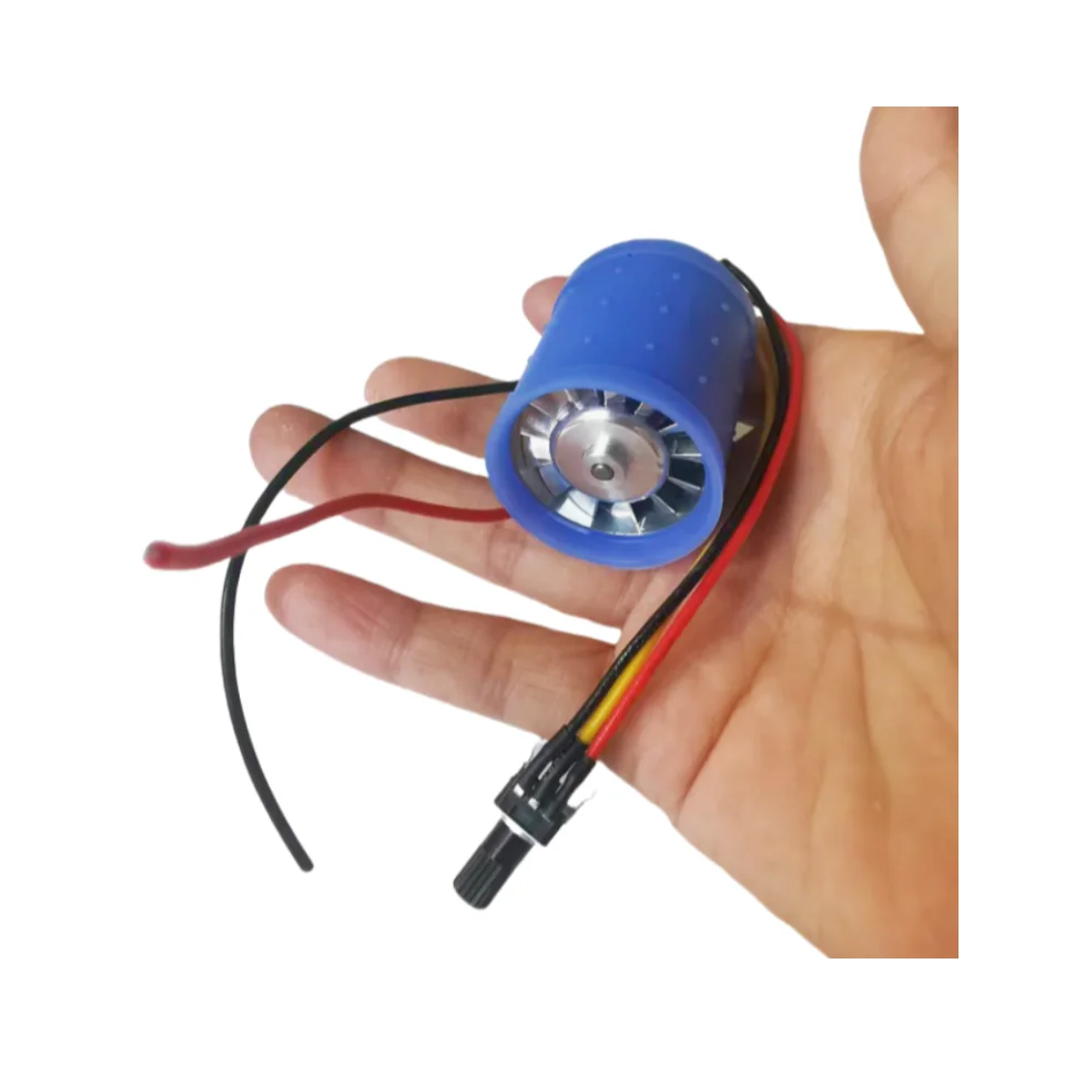 DC 9V 12V 24V 100000RPM Ultra-high Speed BLDC 3-Phase Brushless Motor Equipped w/ driver CNC Aluminum Alloy Impeller Ducted Fan