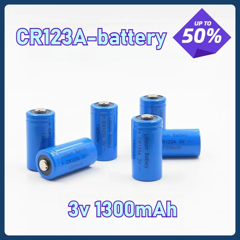 

CR123A 3V Lithium Manganese Battery Locator Alarm Non Rechargeable CR17335 1300mAh