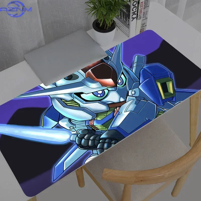 Anime Girl With Mecha Robot In Starry Galaxy Art Mouse Pad Rubber Non Slip Gaming Desk Mat for Computer Laptop Office Use