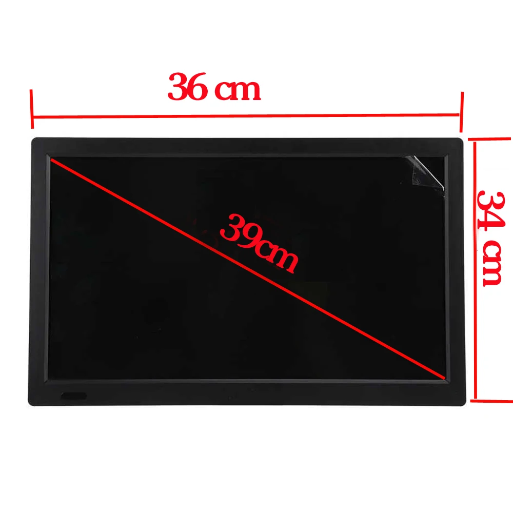 LEADSTAR D16 15,4 дюймовый светодиодный ТВ Портативный дисплей цифровой плеер DVB-T2 ATSC HDMI-совместимый портативный ТВ USB TF карта автомобильное зарядное устройство