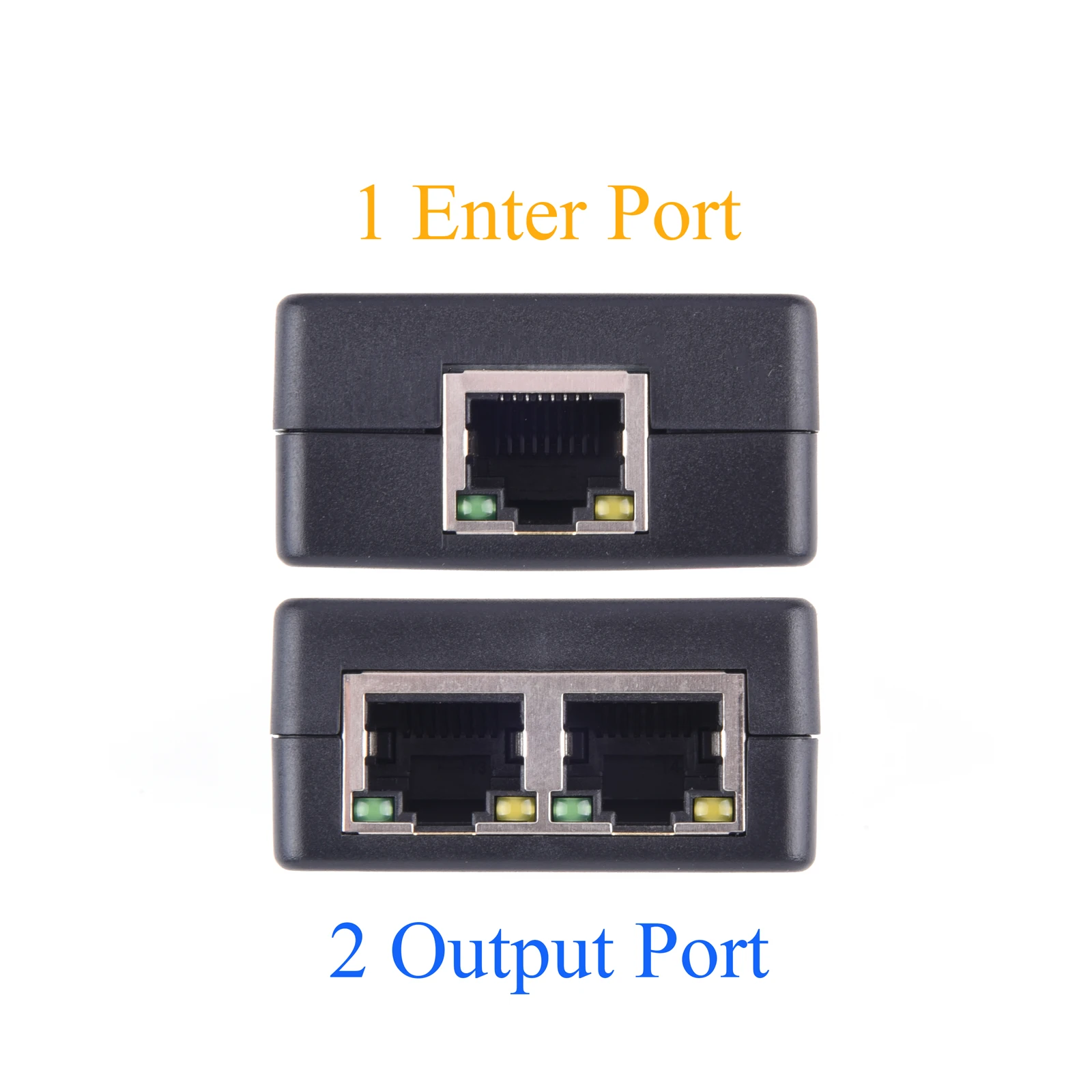 Répéteur POE 1 à 2 ports, 100Mbps, avec norme IEEE 802.3af/at, pour caméra IP NVR, commutateur AP POE Max, extension 80m/262.47 pieds