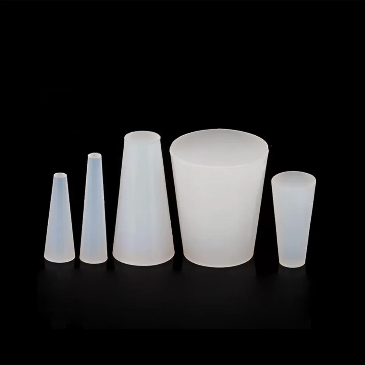 مخروط على شكل سيليكون المطاط المؤكسد ارتفاع درجة الحرارة المقاومة ثقب المكونات رذاذ طلاء ختم المكونات