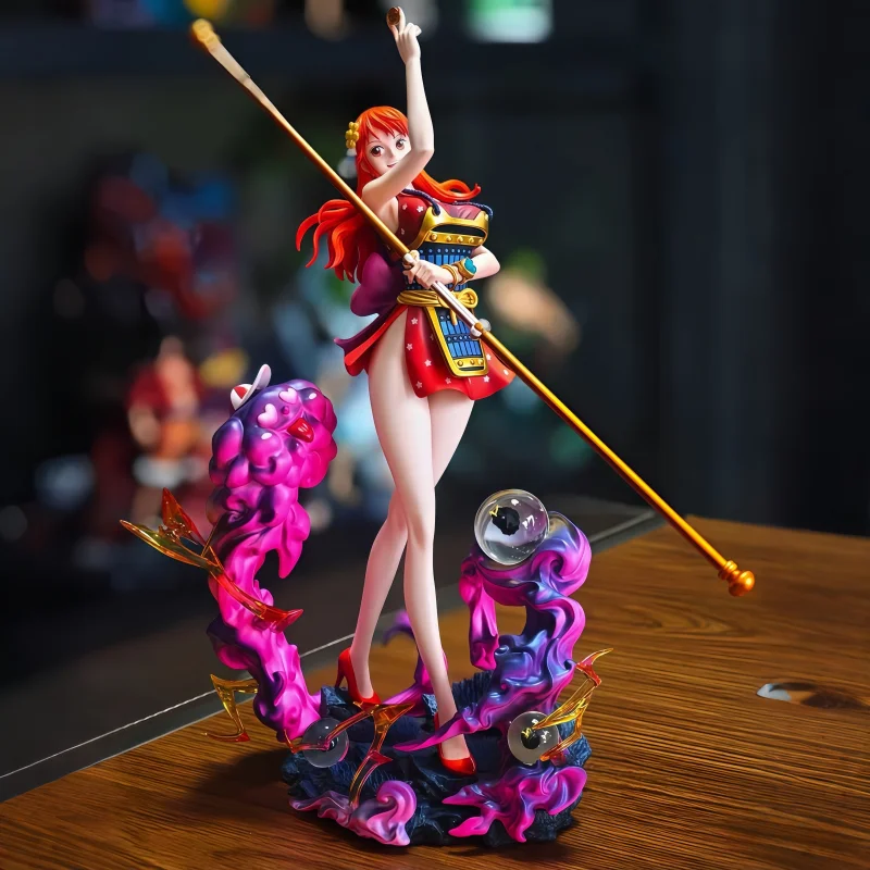 

In Stock One Piece Nami Figures Lk Ghost Island Samurai Pvc 30cm Anime Figure Desktop Decoration Collection Model Christmas Gift