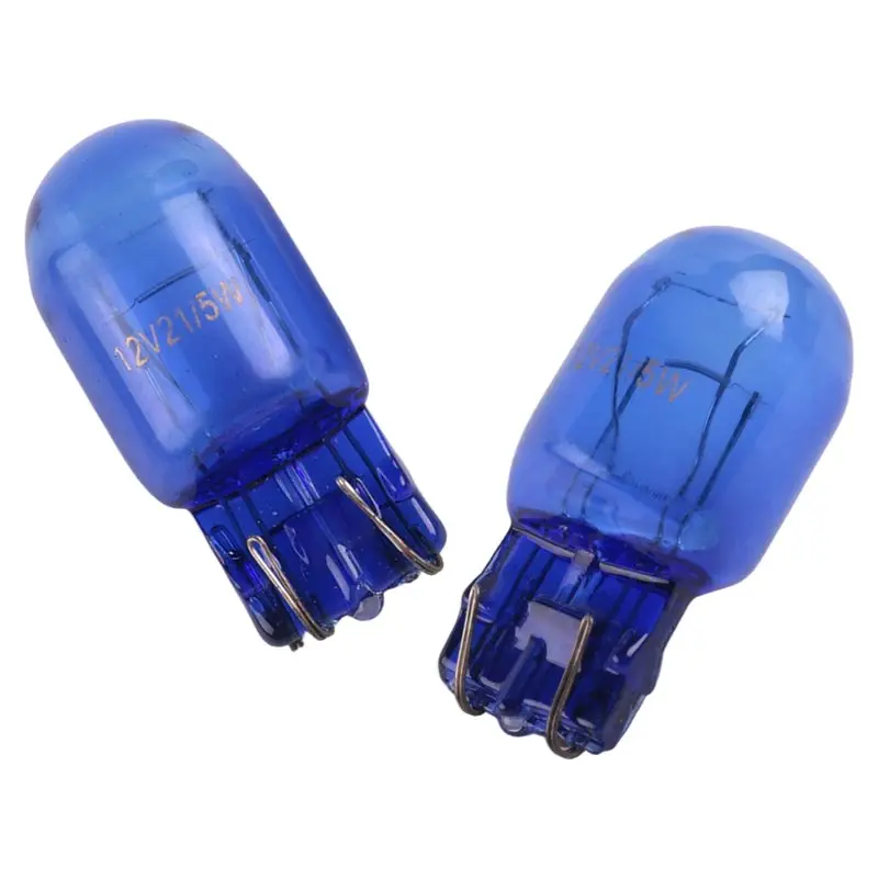 2 X W21 5W T20 580 Dual Filament Sidelight 7443 Super White HID Xenon Bulbs 6000K-A02G