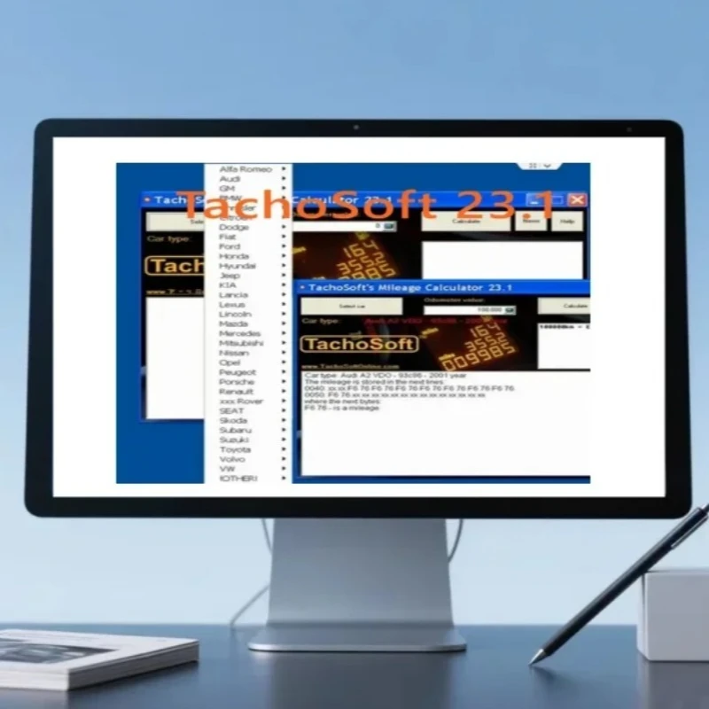 TachoSoft Mileage Calculator 23.1 TachoSoft Mileage Counter Calculation Software V23.1 With License Digital Odometer Calculators