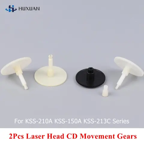 2Pcs Laser Head CD Movement Gears For KSS-210A KSS-150A KSS-213C Series Plastic CD Movement Gears New
