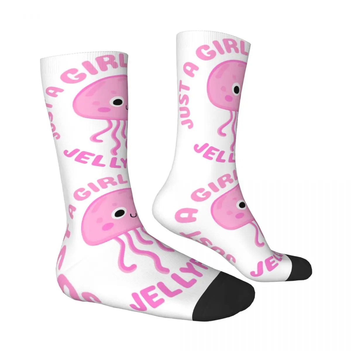 Just A Girl Who Loves Jellyfish Men Women Socks Windproof Novelty Spring Summer Autumn Winter Stockings Gift