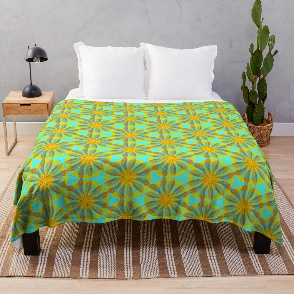 

Unique Green Iyasu Leaf Design Boho Alternative Festival Wear Counter Culture Indie Style Throw Blanket for winter Blankets