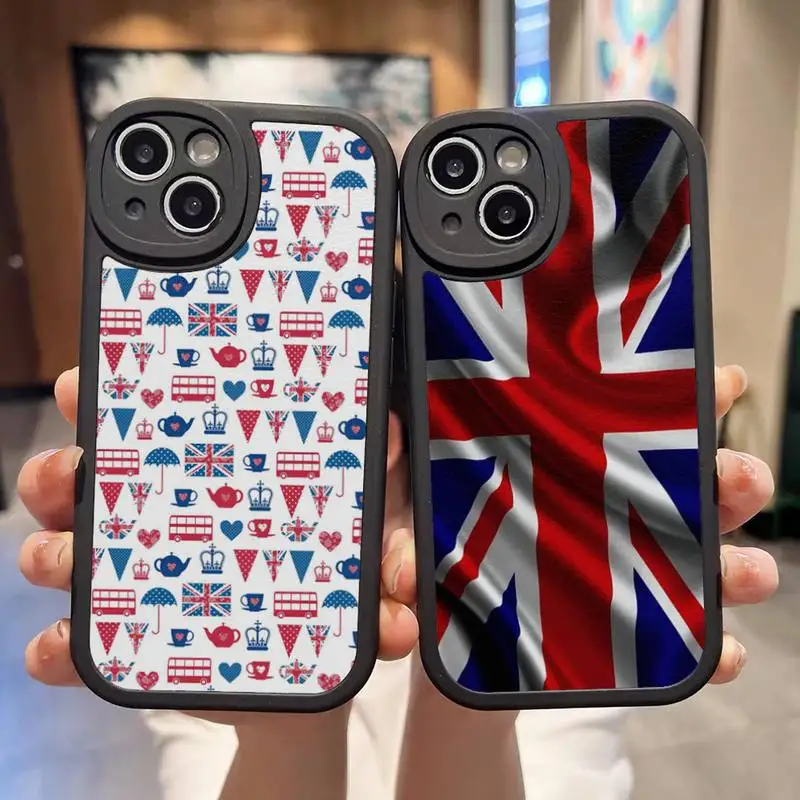 Union Jack British England UK Flag Phone Case For IPhone 11 14 13 12 Pro Max Mini Xs X Xr 7 8 Plus SE2020 Soft Leather Cover