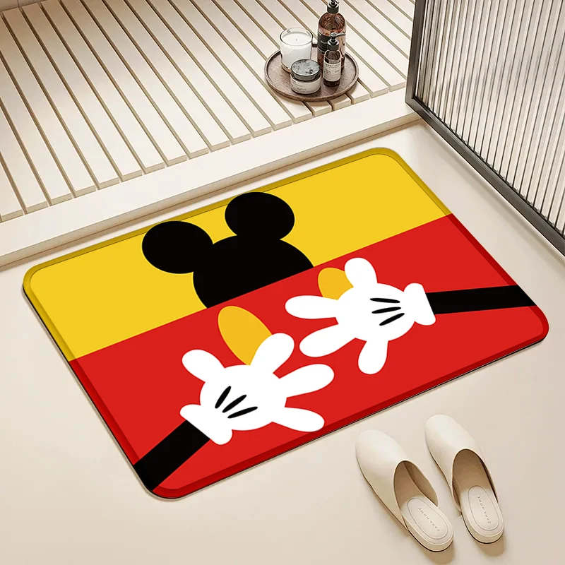 

Disney Mickey Mouse Hands Door Mat Non-Slip Washable Floor Rug for Home Entrance Bathroom Decor