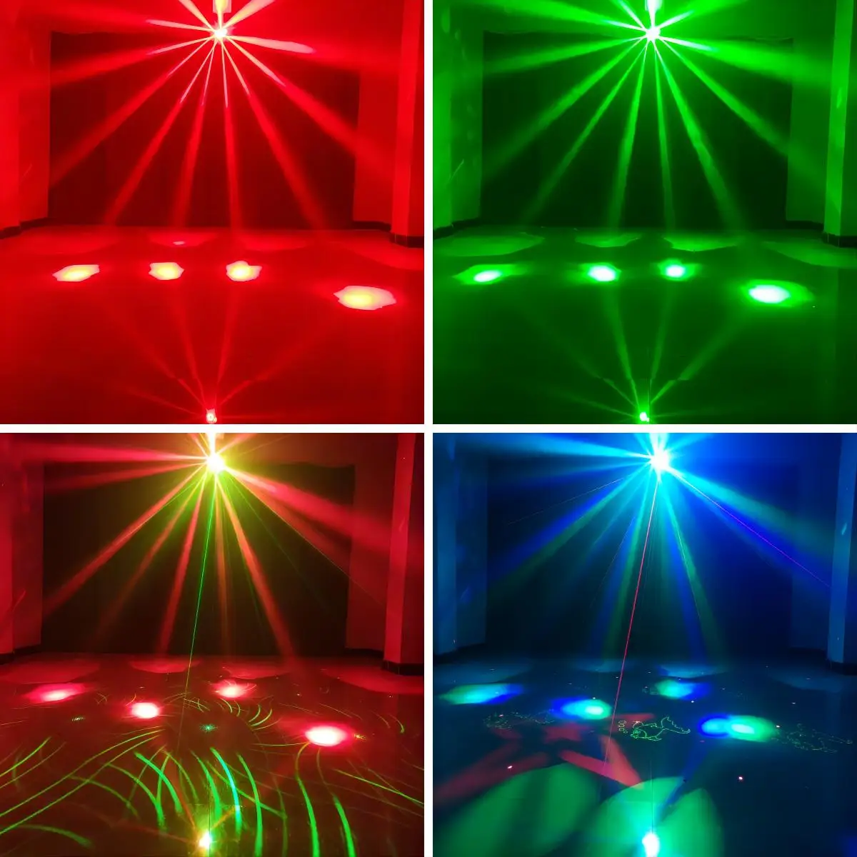 Fireions Magic I 80W Stage Light, Dyeing Light, Laser Light, DMX512, Self Propelled House Party, DJ Disco Bar