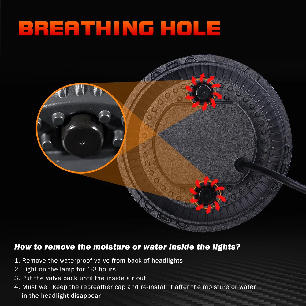 2022 Upgraded Anti-glare 7 Inch Led Headlight Round,Halo DRL Turn Signal Hi/Lo Sealed Beam For Jeep JK Chevy Ford GMC Dodge etc