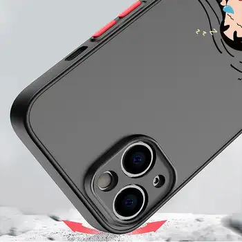 Pouzdro na telefon pro iPhone 11 15 16e XS 13 Pro 14 11 Max XR 12 Mini 16 TPU kryt pastelky holeně Chans anime 6 nejlepší prodej Pouzdro na iPhone s pastelkou Shin Chan - №3