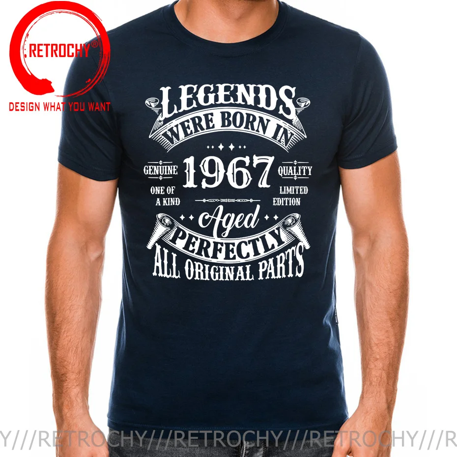 53 Years Old Vintage Classic Car 1967 53th Birthday T-Shirt Legends Born In 1967 53-Year-Old Sayings Quote Graphic Tee Tops Gift