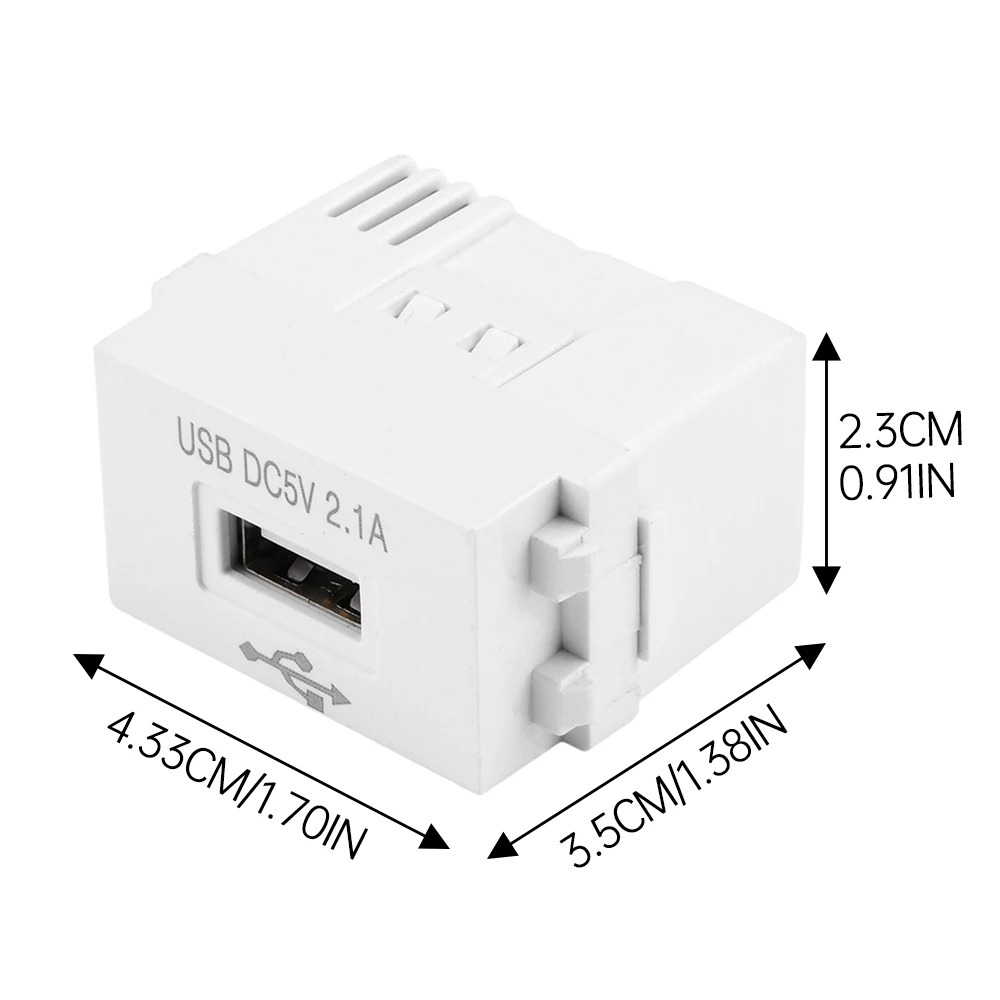 Mobile Phone Charging Panel USB Power Module 220V Socket 5V Transformer 2.1A USB Charging Power Socket Switching Adapter