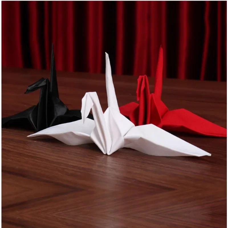 

Japan Origamagic Magic Trick Scarves To Paper Crane Trick Stage Illusion Gimmick Accessories Props Funny Magica Magician Tool