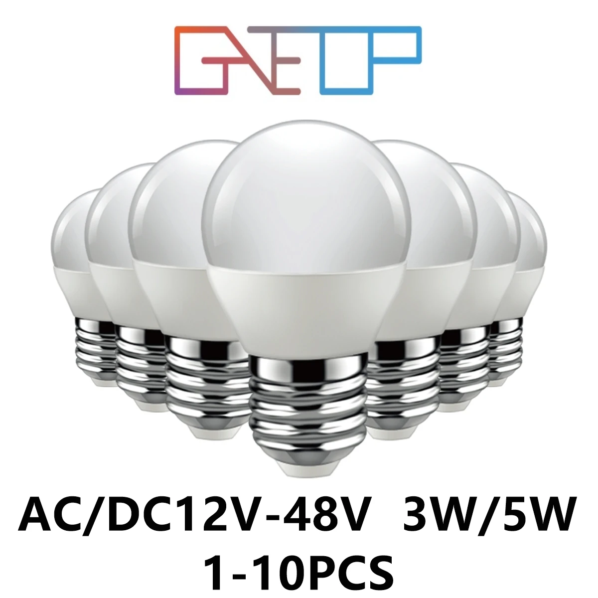 

LED Low voltage bulb G45 AC/DC 12V-48V E27 B22 Super bright warm white light 3W 5W for solar energy low voltage charger lighting