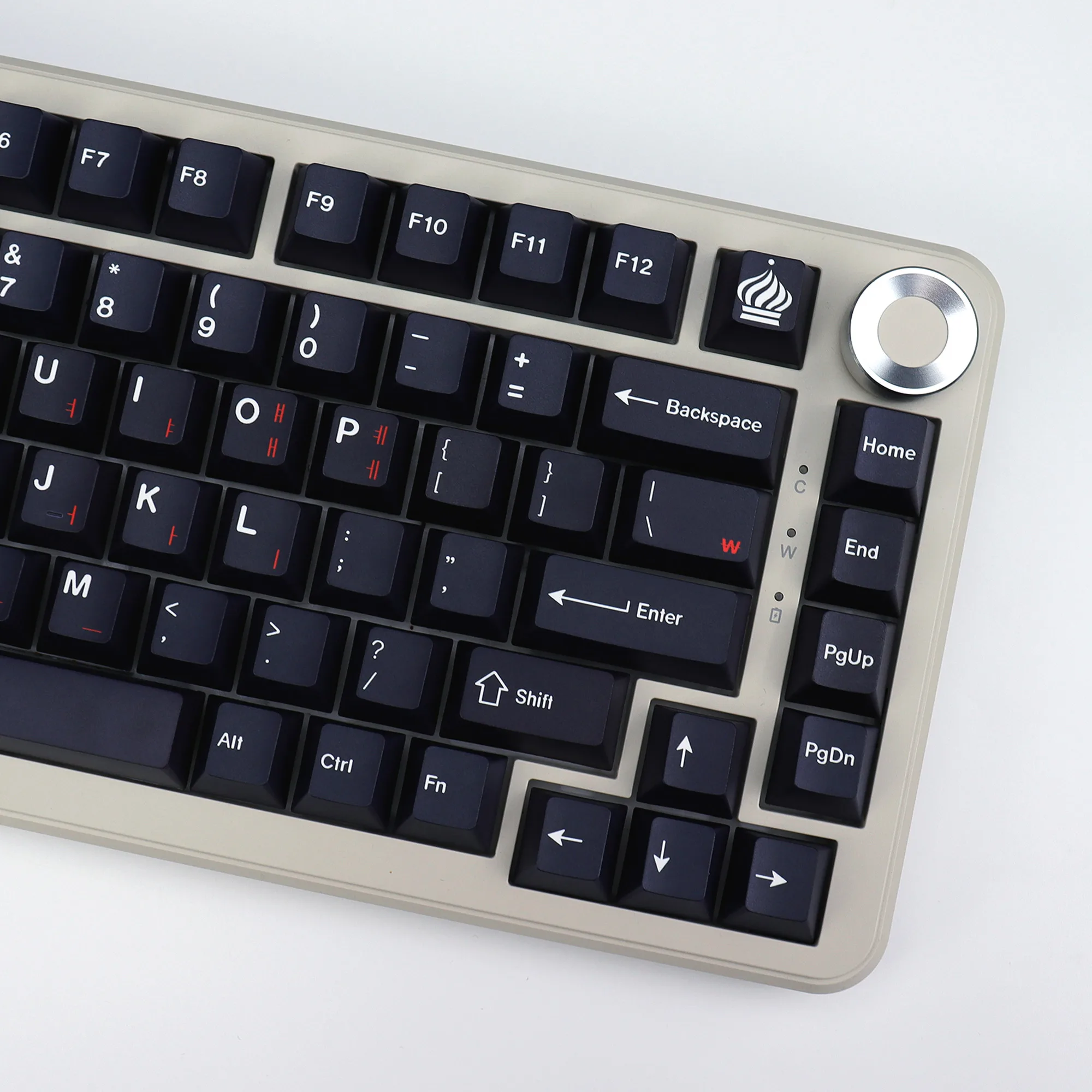 KBDiy GMK WOB Red Cyrillic 143 Keys Cherry Profile PBT Korean Keycap Sublimation For 61/68/87/980 60 Mechanical Keyboard Keycaps