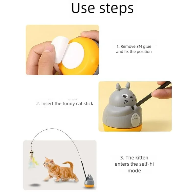 جديد القط مضحك القط عصا أسلاك الفولاذ القطب الطويل ريشة لطيف القط لعبة هريرة الصيد الدورية لعبة الحيوانات الأليفة الإغاثة الذاتي