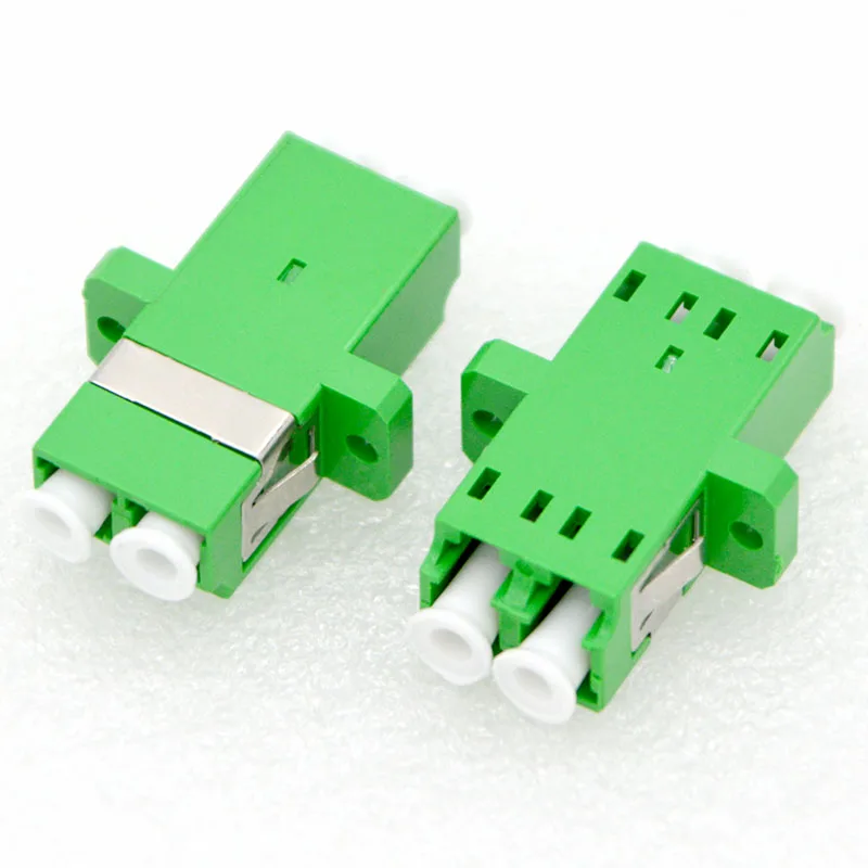 100pcs Optic Fiber Adapter Connector LCPC Single Mode Coupler Flange for Data Center Telecom Surveillance Cabling Best Price