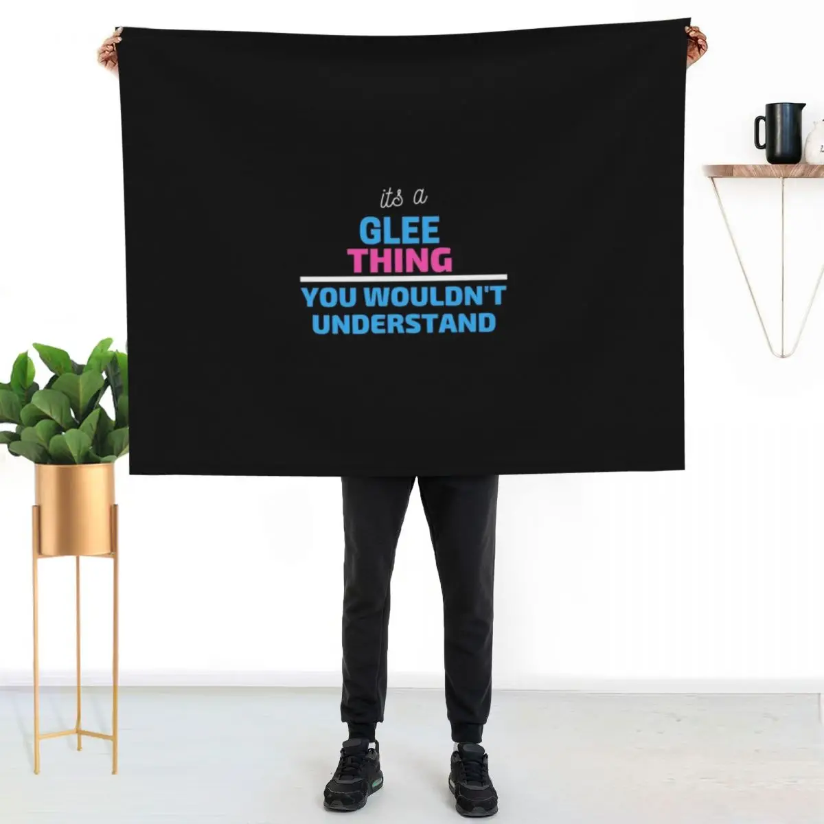 

It's A Glee Thing You Wouldn't Understand gift woman girl music Throw Blanket