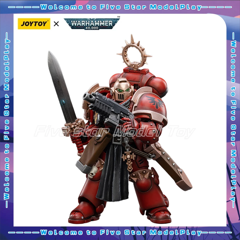 

【FS】JOYTOY Warhammer 40K Scale 1/18 Action Figures Blood Angels Bladeguard Veteran Models Toys Gifts