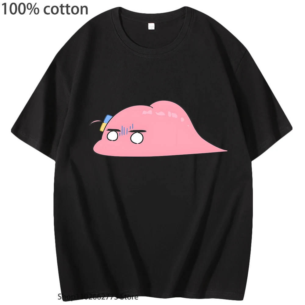 BOCCHI THE ROCK! Shirt Cartoon Hitori Gotou Print Tshirts 100% Cotton Soft Streetwear Women Kawaii Graphic Clothes Men T-Shirts