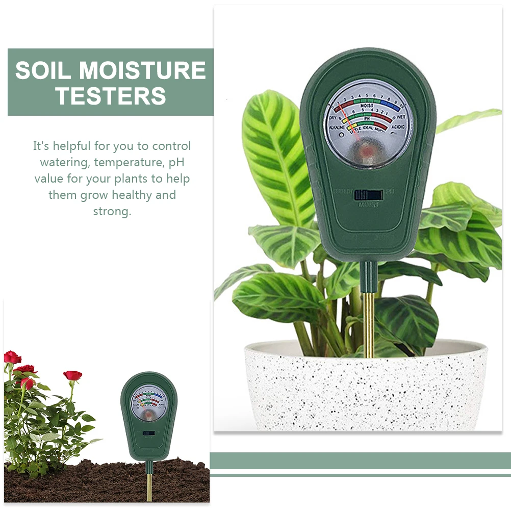 

Soil Moisture Tester pH Fertility Meter for Gardening Greenhouse Plants Lawn Flower Beds Portable Soil Testing Tools