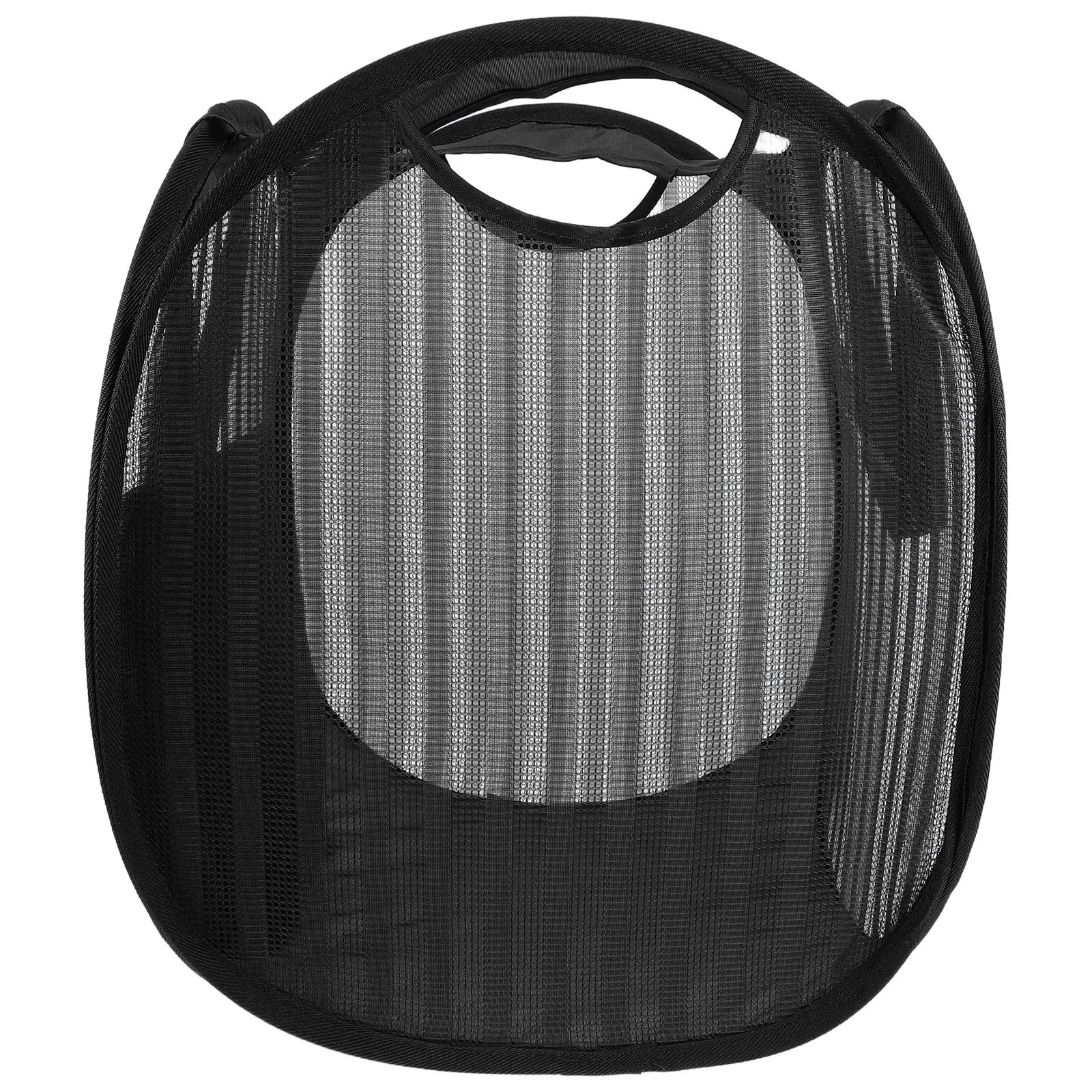 

Foldable Mesh Laundry Basket with Sturdy Handles Lightweight Collapsible Design for Small Spaces Odor Reducing Multi Purpose