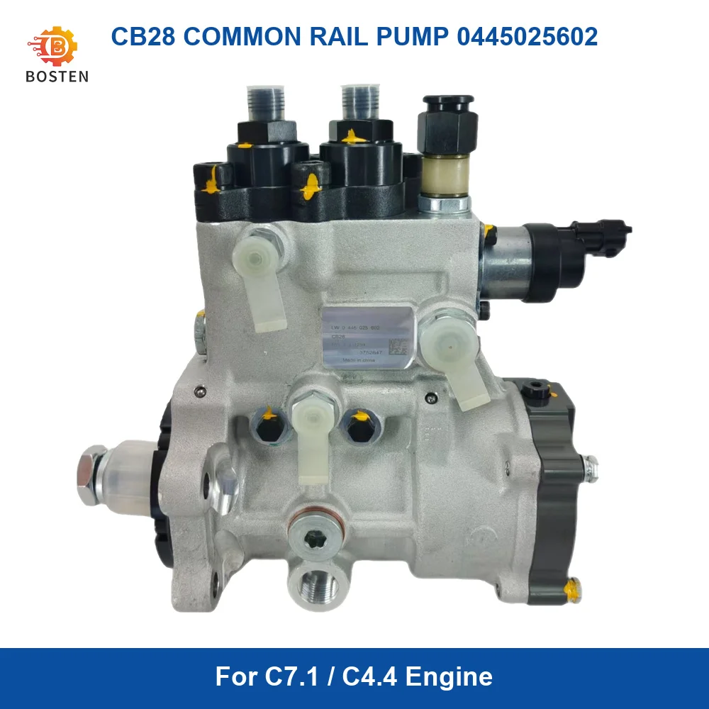 Common Rail Fuel Pump 0445025602 3752647 For Perkins C7.1 For C7.1  Engine 3 Months Warranty Made In China