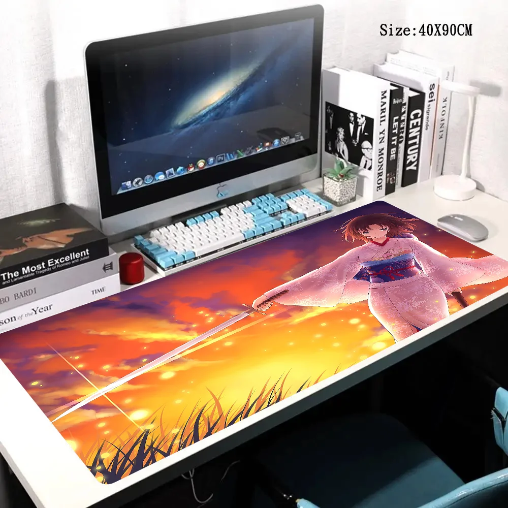 

the Garden of sinners Mousepad Anime Mouse Pad Large Rubber Tablepad PC Game Mousepad Laptop Desk Pad XXL Non-slip Keyboard Mat