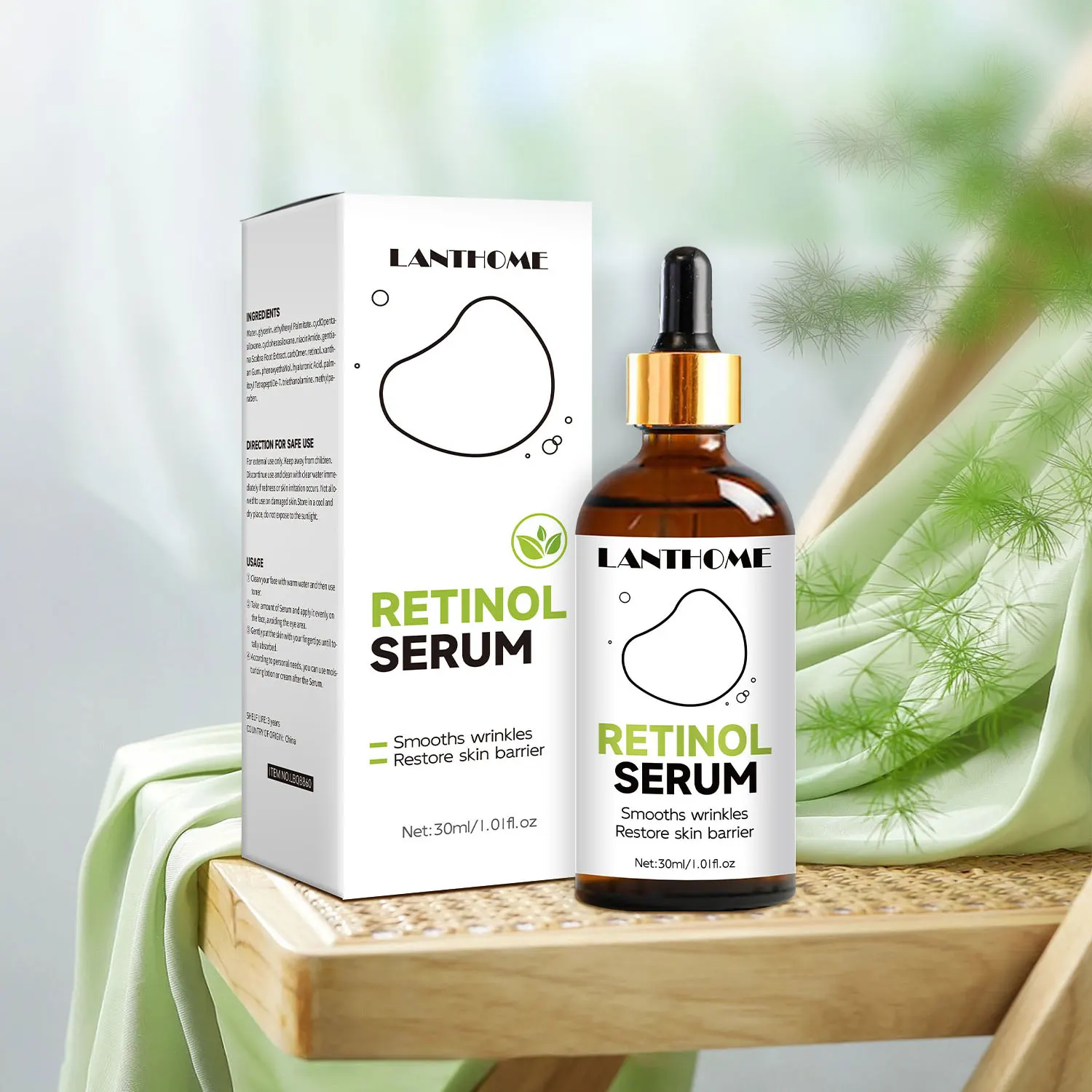 Pure Retinol Face Serum Whitening Brightening Skin  Moisturizing Anti Aging Wrinkle Essence Oil Control Even Skin Tone Skin Care