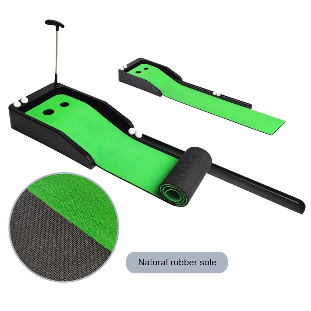 Putting Green Indoor Set Golf Putting Green Mat Improve Accuracy and Speed Mini Putting Ball Pad Golf Putting Alignment Aid Pad