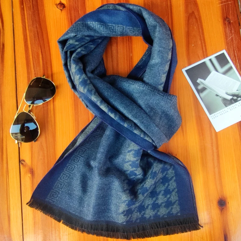 

Luxury Brand Men's Winter Plaid Scarf Warm Women Cashmere Shawls Scarves Casual Tassel Scarfs Man Business Scarf Pashmina