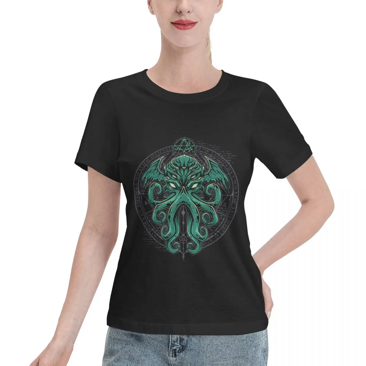 Ootd Favorite Great Cthulhu Women's T-shirt Harajuku Vintage Women Top