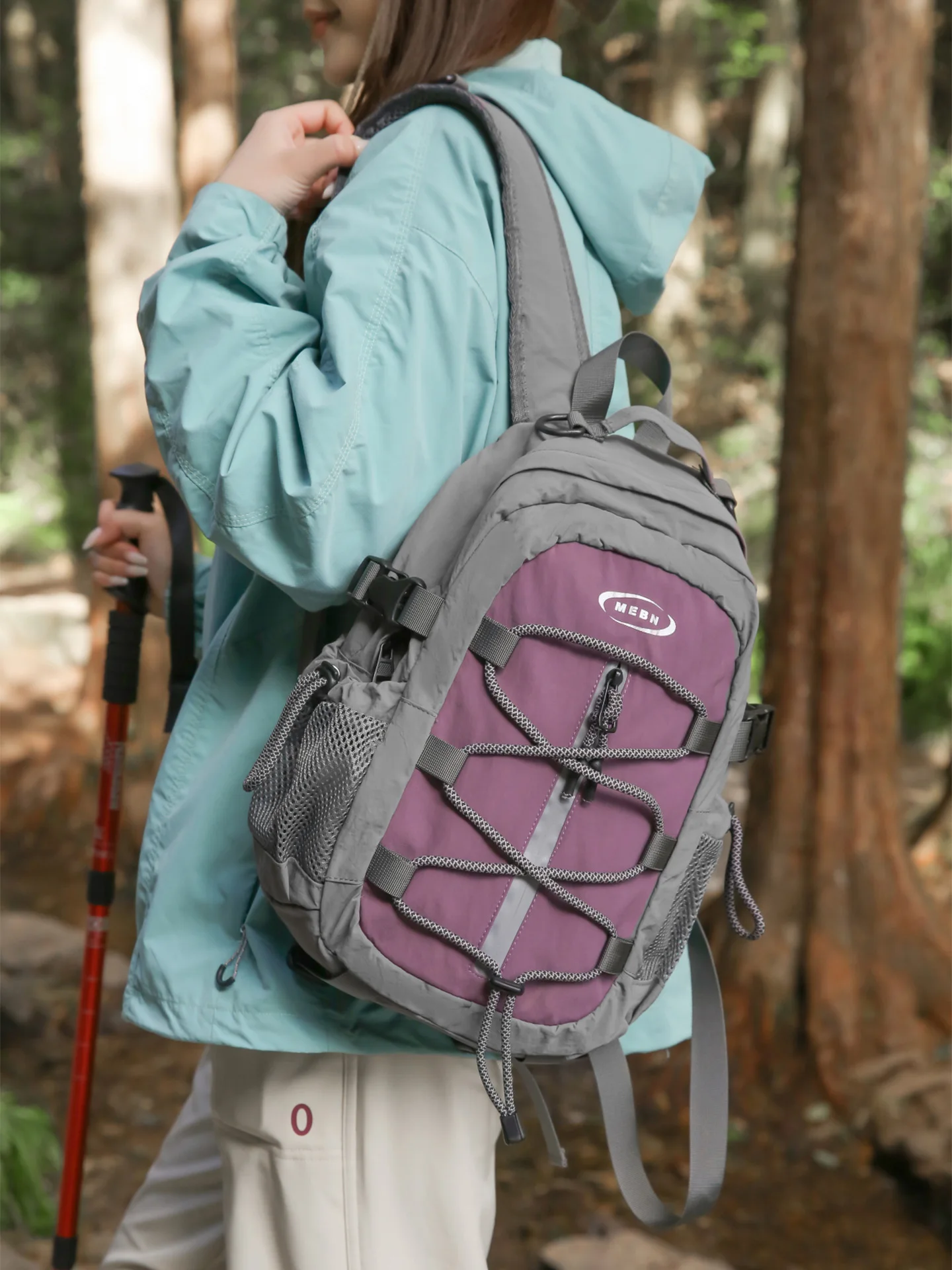軽量防水アウトドア旅行バックパック大容量ハイキング登山バッグ女性用耐久性ショルダーバッグ