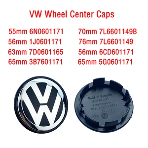 Araba Styling Tekerlek jant kapağı göbek kapağı Rozeti Aksesuarları VW Volkswagen Golf için 6CD601171 5G0601171 klima 56mm 65mm 66mm 4 adet Tekerlekli araba için en iyi 10 satış kapağı - №7