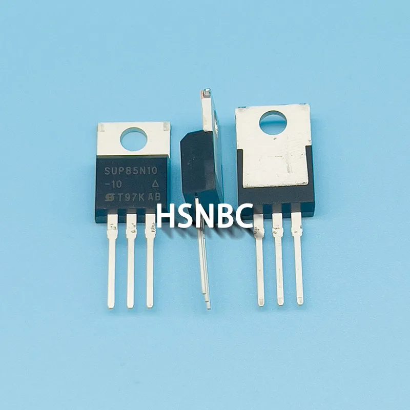 10Pcs/Lot SUP85N10-10-GE3 SUP85N10-10 85N10 TO-220 100V 85A MOSFET N-channel Power Transistor 100% New Imported Original