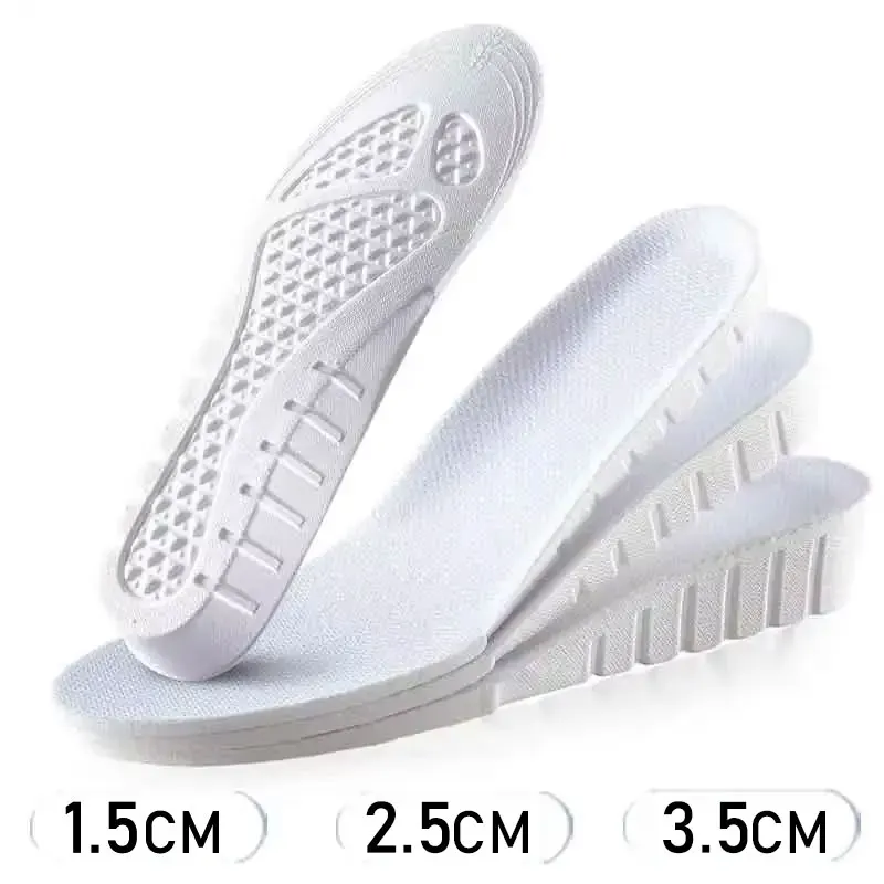 2025 palmilhas de aumento de altura invisível para pés respirável elevador altura aumentar modelos palmilhas para mulheres sapatos masculinos almofadas