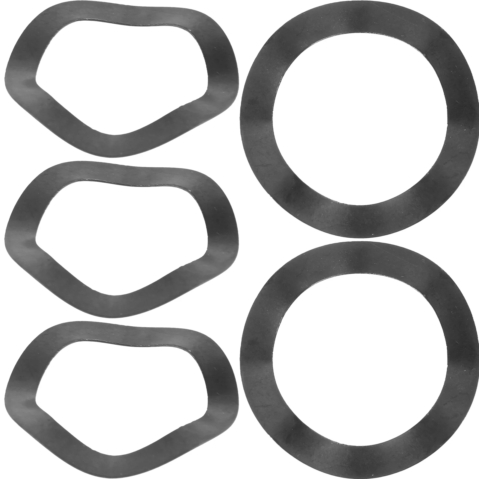 

Mountain Bike Crankset Axle Washer 24mm Stainless Steel Durable Chainset Core Gasket Anti-Wear Wave Shape for Most Bikes Bike